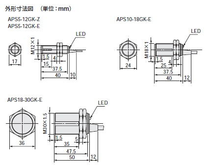 APS-GKシリーズ　寸法図
