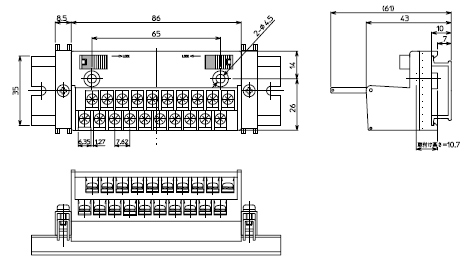 PCN-COM201N　寸法図