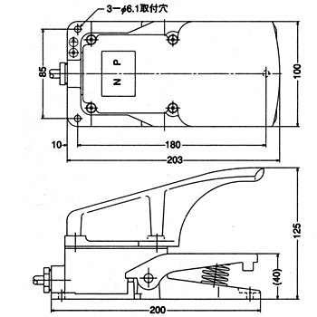 ＰＦＬ－１－ＳＭ２Ｃ寸法図