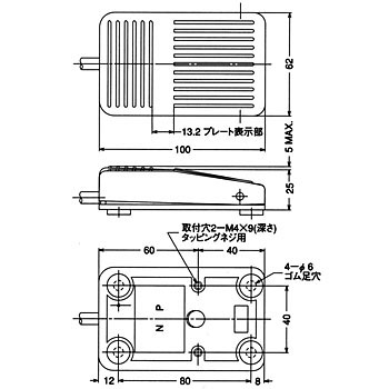 OFL-1V-M4　寸法図