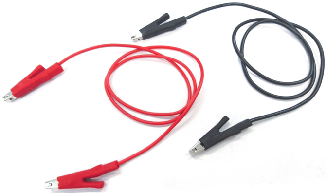 両端パワークリップ付きテストリード線