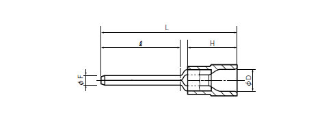 絶縁被服付圧着端子（ＴＣ形）棒形図