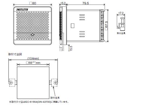 外形寸法　/　取付寸法
