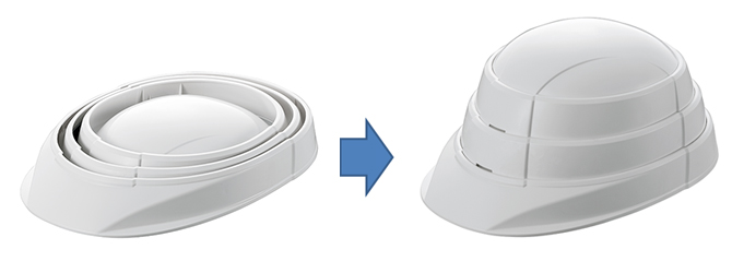 帽体材質：ABS樹脂