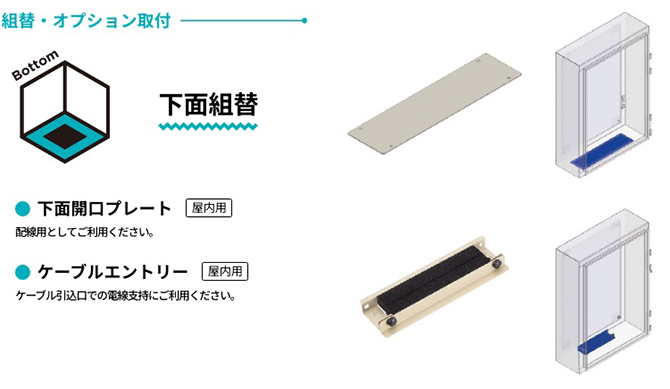 組替・オプション取付　下面組替