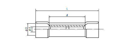 絶縁被服付圧着スリーブ（Ｂ形）図