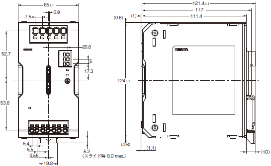 形S8VK-WA48024寸法図