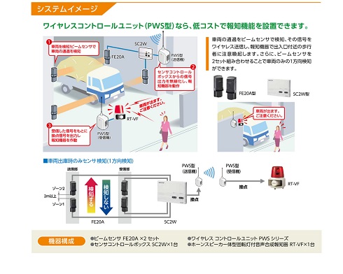パトライト　車が出ます。ご注意ください！（2）