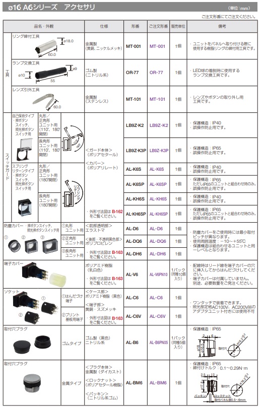 Φ16　A6シリーズ