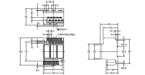 61F-G1N、61F-G2N寸法図