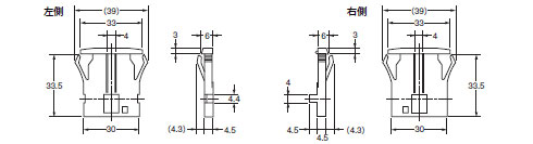 A7P-M　（取り付け板）寸法図