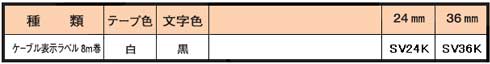 ケーブル表示ラベル（8ｍ巻）