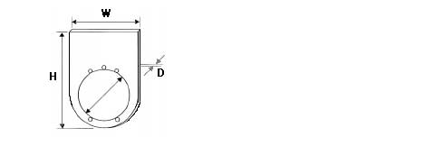 サンドイッチ銘板　AW-F、AS-F、AN-F　寸法図