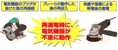 「スイッチ見張り番」は、次のような場合の危険から保護します。