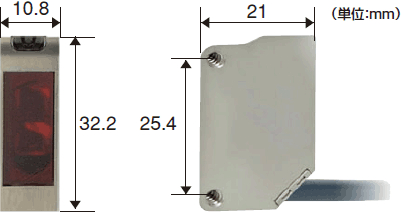 世界最小サイズ（メタル角形光電センサ） 