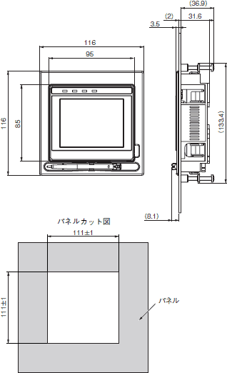 パネルマウントアダプタ