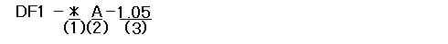 形式構成　DF1-※A
