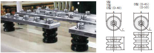 サポーター（低圧機内導体絶縁支持台）　寸法図