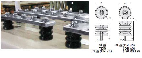 サポーター（低圧機内導体絶縁支持台）　寸法図