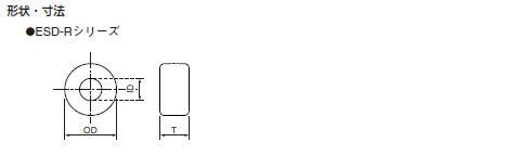 トロイダルコア（塗装なし）　寸法図