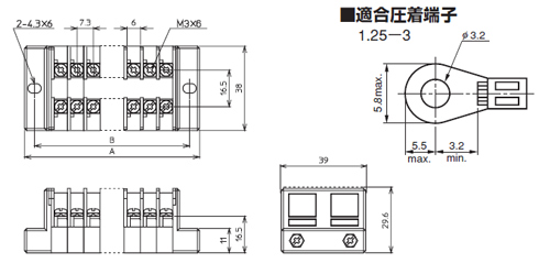組端子台　TXM　7シリーズ（定格15A）仕様