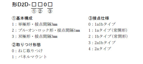 D2Dシリーズ　形式基準