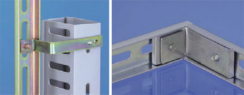 ダクト取付カナグ　接続カナグ　使用例