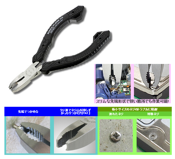 ネジザウルス PZ-57 特長 ネジザウルス PZ-57 特長