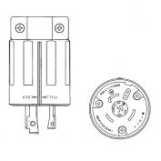 引掛けプラグ 接地形2P (30A 125V NEMA L5-30) 3312N-L5､3312R-L5､3312N-L5-CS