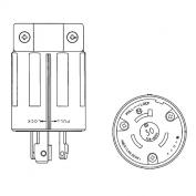 引掛けプラグ (接地形2P 30A 600V)  3362N､3362R