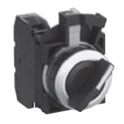 Φ22 フラッシュシルエットスイッチ　CW4S　セレクタスイッチ　メタルカラー色べぜル