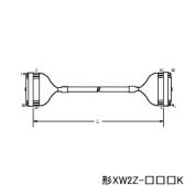 コネクタ端子台変換ユニット専用接続ケーブル（ シールドあり）XW2Z-□□□K 