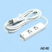 接地形2P 15A 125V 抜止形 2ヶ口 OAタップ A8140