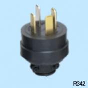 R342 接地形3P 30A 250V　平刃形プラグ