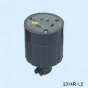 3314R-L5 接地形2P 30A 125V NEMA L5-30 引掛形コードコネクタボディ