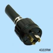 4322RW　接地形3P 30A 250V 引掛形 防水形プラグ