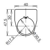 φ30用アルミ銘板　NALO