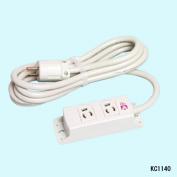 マルチユースOAタップ・抜け止め　2ヶ口　KC1140