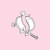 電線管支持クリップ　Z-□C　パイラッククリップ（溶融亜鉛めっき仕上げ）