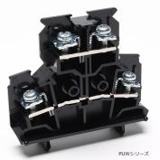 レール取付型ネジアップ式二段端子台　PUW-30シリーズ