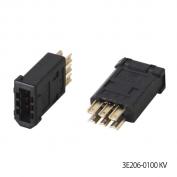 3E206-0100 KV　IEEE1394 規格対応2.0mmピッチI/Oコネクタ　ワイヤーマウントリセプタクル
