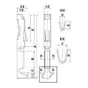 HIF3Bシリーズ用端子　（連続端子）