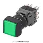 AH164-SL、AH165-SLシリーズ　φ16照光押ボタンスイッチ（角平形）