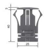 BD形　7セグメント表示器用サイドプレート　BD-0206-K