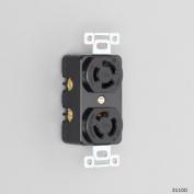 3110D　引掛形　複式埋込コンセント　接地形2P 15A 125V