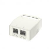 JOQ2H600　CAT6ローゼットボックスキット シャッター付き 2個口