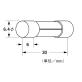 GFヒューズ（AC125V/AC250V)　　φ6.4ｘ30ｍｍ