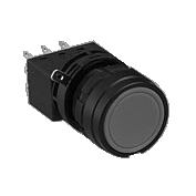 φ22　　丸形（平形ボタン）　押しボタンスイッチ　LW1B-M1形　モメンタリ