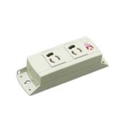 マルチユースOAタップ・抜け止め　2ヶ口　　KU1140