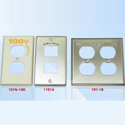 複式用コンセントプレート　1個用ボックス用